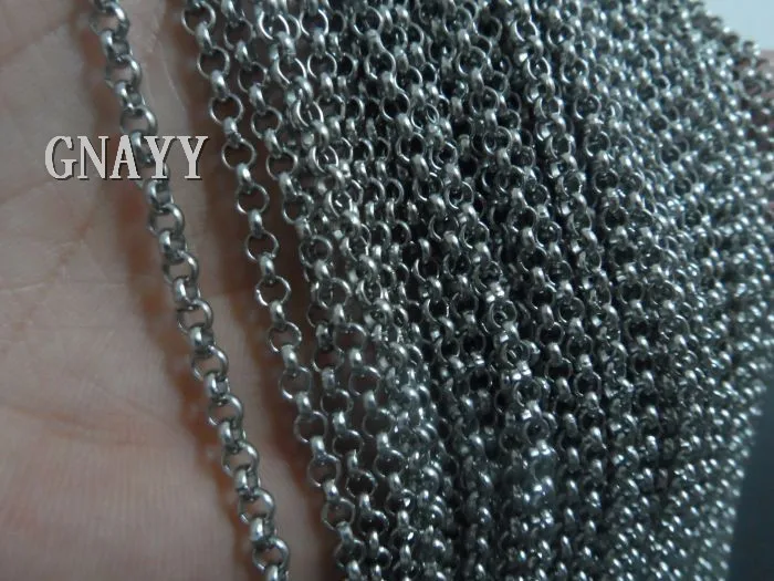GNAYY Factory wholesale 10meter Lot 2.5mm/3mm/4mm Width DIY Jewelry Finding/Makings Stainless Steel Round Rolo Chain
GNAYY Factory wholesale 10meter Lot 2.5mm/3mm/4mm Width DIY Jewelry Finding/Makings Stainless Steel Round Rolo Chain
