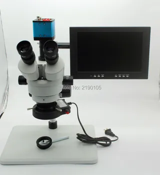 Trinocular Stereo Microscope 3.5X-90X Continuous Zoom Magnification Video Camera VGA USB AV Out Stent LED Light 10-inch Monitor
Trinocular Stereo Microscope 3.5X-90X Continuous Zoom Magnification Video Camera VGA USB AV Out Stent LED Light 10-inch Monitor