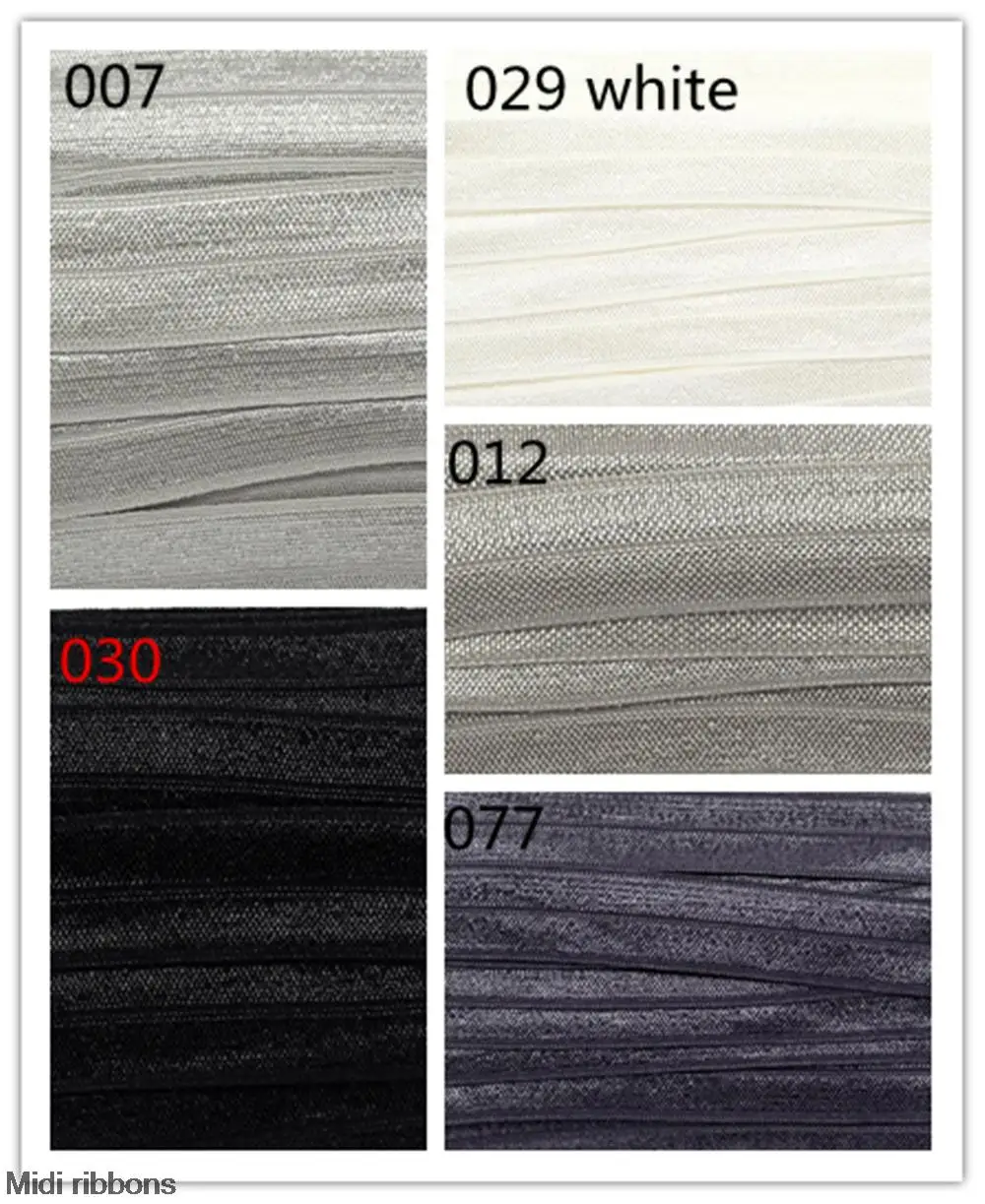 5/8'' 16mm/1.5cm 50 yards White Black Silver Plain Solid Fold Over Elastic for Hair Tie Headband Accessories 52 Colors In Stock
5/8'' 16mm/1.5cm 50 yards White Black Silver Plain Solid Fold Over Elastic for Hair Tie Headband Accessories 52 Colors In Stock