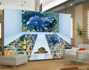 Mural 3d wallpaper 3D Underwater World Dolphin Custom photo wallpaper 3D stereoscopic Home Decoration
Mural 3d wallpaper 3D Underwater World Dolphin Custom photo wallpaper 3D stereoscopic Home Decoration