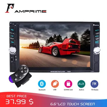 AMPrime 2 Din Car Radio 6.6" Touch screen Autoradio 12v Auto Radio Player Bluetooth Hands Free 2din Car MP5 Multimedia Player
AMPrime 2 Din Car Radio 6.6" Touch screen Autoradio 12v Auto Radio Player Bluetooth Hands Free 2din Car MP5 Multimedia Player