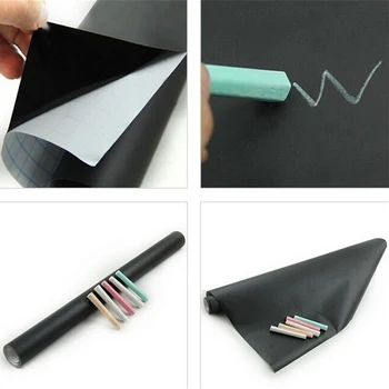 Chalkboard Blackboard Stickers Removable Vinyl Draw Erasable Blackboard Learning Multifunction Office 60x200cm
Chalkboard Blackboard Stickers Removable Vinyl Draw Erasable Blackboard Learning Multifunction Office 60x200cm