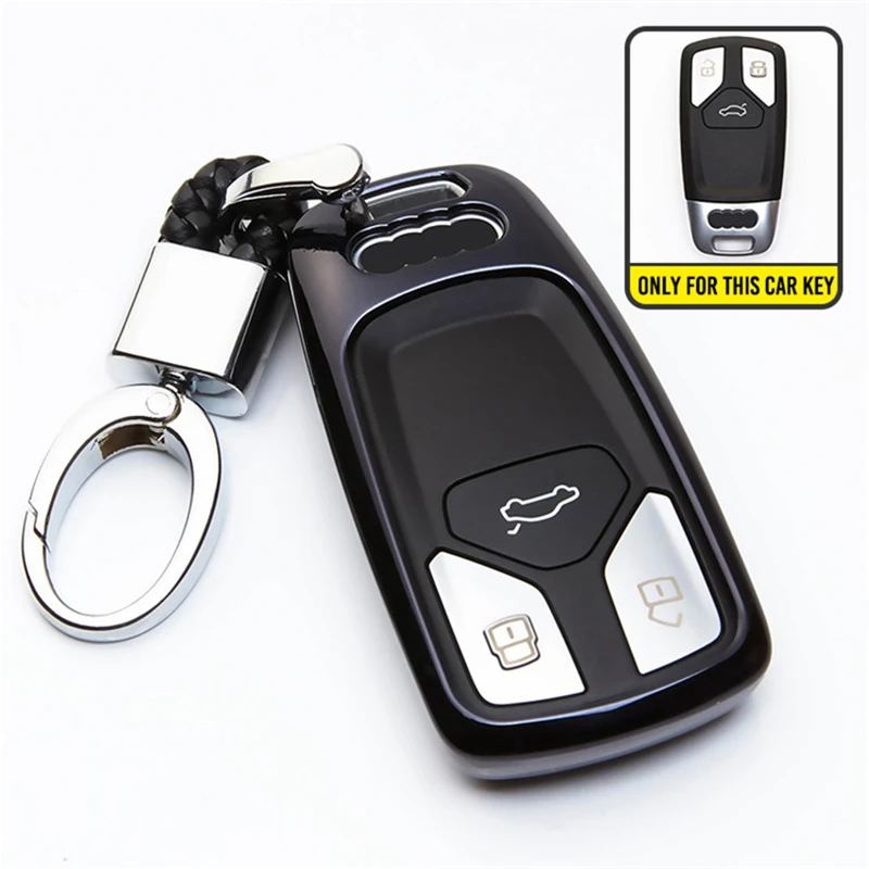 KUKAKEY 3Button TPU Car Remote Key Fob Cover Case For AUDI A4 B9 Q5 Q7 TT TTS 8S 2016 2017 Styling | Автомобили и мотоциклы