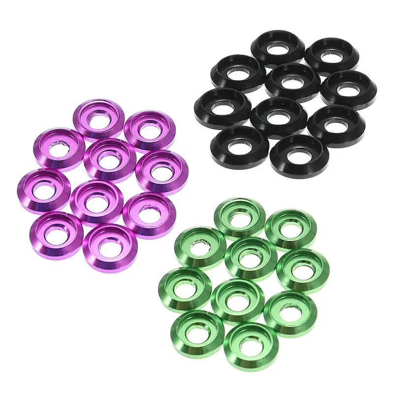 10Pcs Aluminum Alloy Colorful M3 Washers Insulation Gasket Rings for Screws For RC Toy Model Accessories Accs
10Pcs Aluminum Alloy Colorful M3 Washers Insulation Gasket Rings for Screws For RC Toy Model Accessories Accs