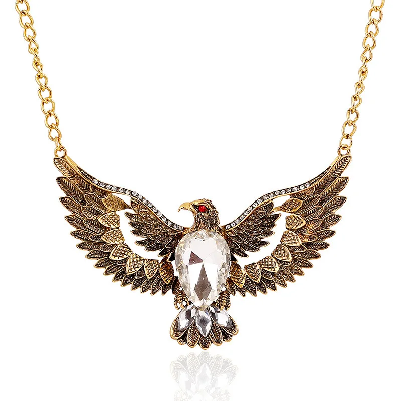 Vintage Eagle Crystal Pendants Necklaces For Women 2019 New Fashion Ethnic Style Big Bird Animal Choker Necklace Collares
Vintage Eagle Crystal Pendants Necklaces For Women 2019 New Fashion Ethnic Style Big Bird Animal Choker Necklace Collares