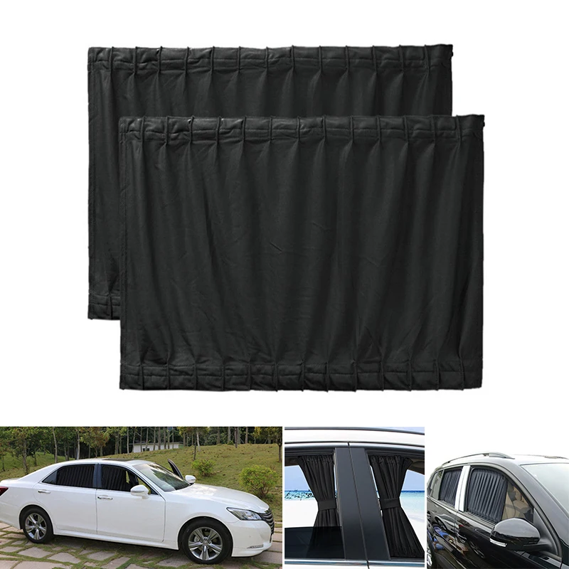 Cover Shield Plastic Rails Bands 50 47cm Car Window Curtains