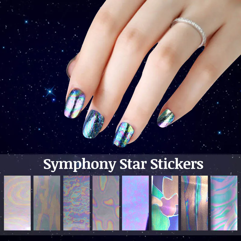 2017 New 8pcs Nail Art Sticker Vinyls Irregular Aurora Image Manicure Beauty DIY Stickers Nail Art Decoration Tools
2017 New 8pcs Nail Art Sticker Vinyls Irregular Aurora Image Manicure Beauty DIY Stickers Nail Art Decoration Tools