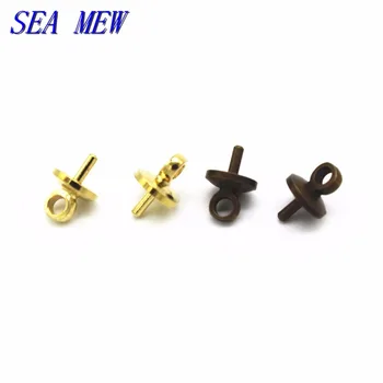 100 PCS Gold Antique Bronze Silver Color Bail Connectors Pendant Beads Cap For Pearl /Crystal Bead DIY Jewelry Findings
100 PCS Gold Antique Bronze Silver Color Bail Connectors Pendant Beads Cap For Pearl /Crystal Bead DIY Jewelry Findings