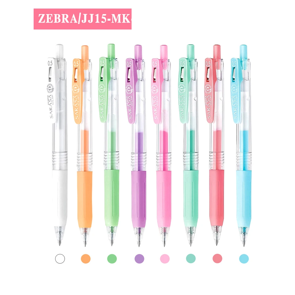 Zebra SARASA JJ15 8 colors/Set press pens Milk color light color line drawing pen gel pen Limited Edition 0.5mm
Zebra SARASA JJ15 8 colors/Set press pens Milk color light color line drawing pen gel pen Limited Edition 0.5mm