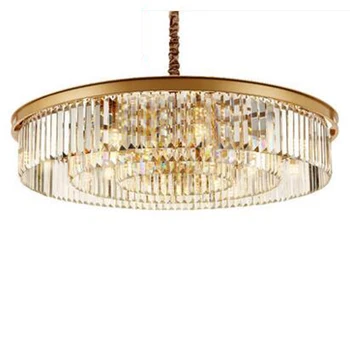 Crystal chandelier living room lamp European round creative personality bedroom restaurant hall simple atmospheric postmodern 
Crystal chandelier living room lamp European round creative personality bedroom restaurant hall simple atmospheric postmodern