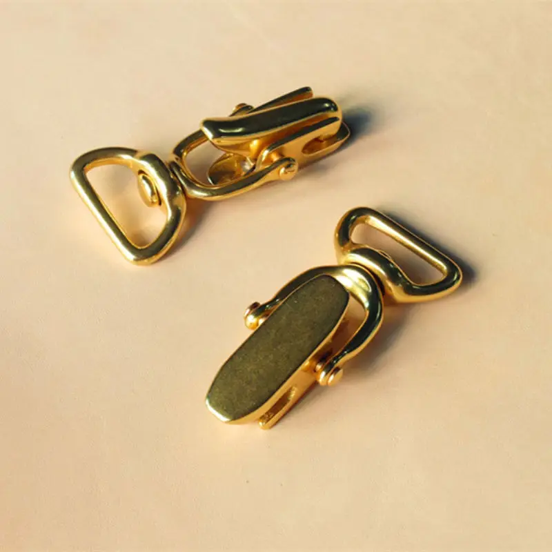 DIY Leathercraft Saddle Bag Hardware Accessories Solid Brass Jaw Snap Hook BOR Finish 1"(25mm)
DIY Leathercraft Saddle Bag Hardware Accessories Solid Brass Jaw Snap Hook BOR Finish 1"(25mm)