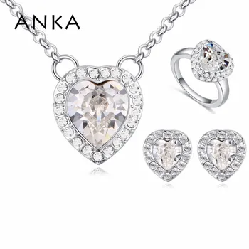 ANKA cute heart pendant necklace earrings and ring set made with Crystals from A for jewelry sets women gift #123844
ANKA cute heart pendant necklace earrings and ring set made with Crystals from A for jewelry sets women gift #123844