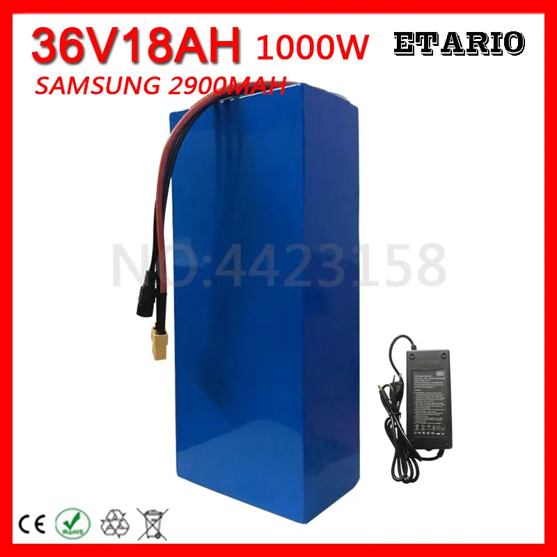 Free Customs Fee 1000W 36V 18AH Battery Pack 36 V Lithium ion Battery 18AH use SAMSUNG 2900MAH Power cell 30A BMS with 2A Charge
Free Customs Fee 1000W 36V 18AH Battery Pack 36 V Lithium ion Battery 18AH use SAMSUNG 2900MAH Power cell 30A BMS with 2A Charge