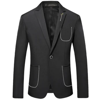 2018 Fashion New Men's Casual Boutique Personality Pocket Dress Suit / Men's Solid Color Straight Suit Blazer Jacket Coat
2018 Fashion New Men's Casual Boutique Personality Pocket Dress Suit / Men's Solid Color Straight Suit Blazer Jacket Coat