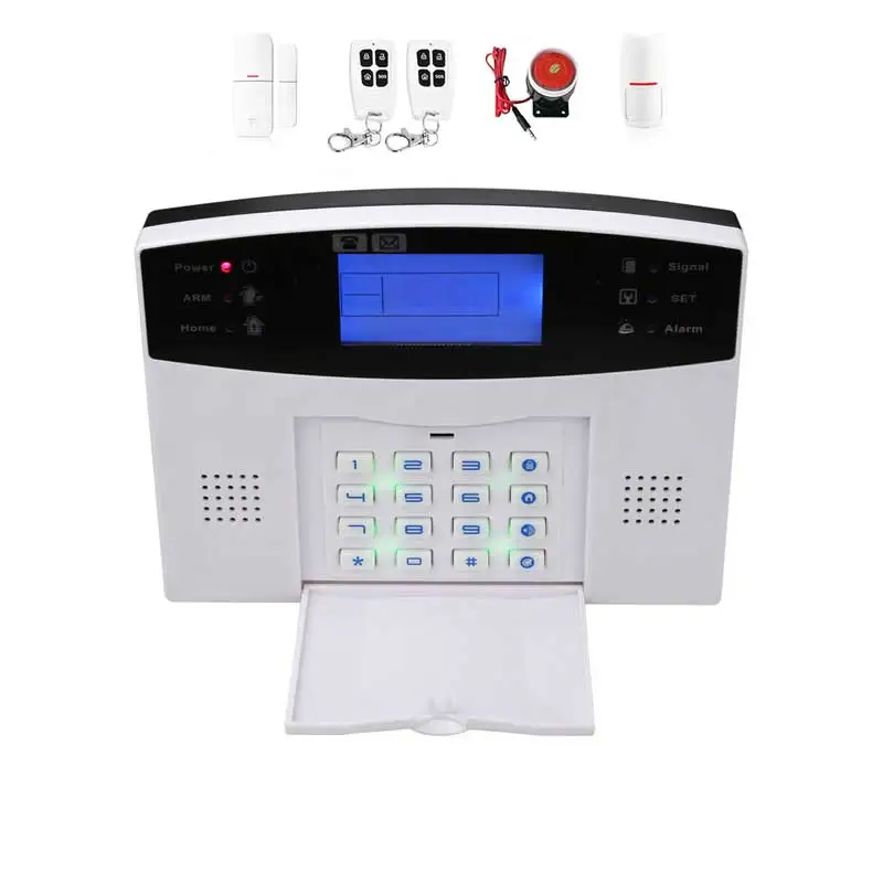 Smart Home Mobile APP Control GSM Wireless TFT Screen Burglar Alarm Security System Six Languages Warning Voice Two Way Audio |