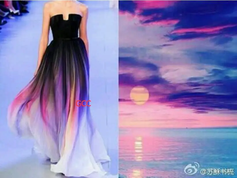 new arrive imitated silk fabric 100d chiffon colorful gowns dress material gradual chiffon fabric sheer
new arrive imitated silk fabric 100d chiffon colorful gowns dress material gradual chiffon fabric sheer