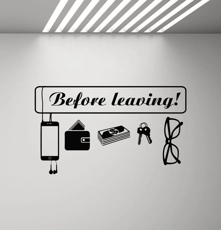 Before Leaving Sign Wall Decal House Hallway Decor Quote Family Gift Poster Vinyl Wall Sticker Living Room Entryway Decor G152
Before Leaving Sign Wall Decal House Hallway Decor Quote Family Gift Poster Vinyl Wall Sticker Living Room Entryway Decor G152