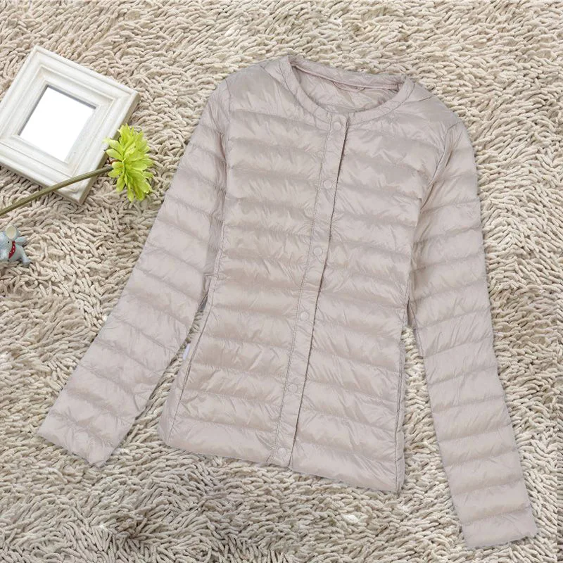 Women Ultra Light Down Jacket Autumn Winter Plus Size White Duck Down Thin Lightweight Coat
Women Ultra Light Down Jacket Autumn Winter Plus Size White Duck Down Thin Lightweight Coat