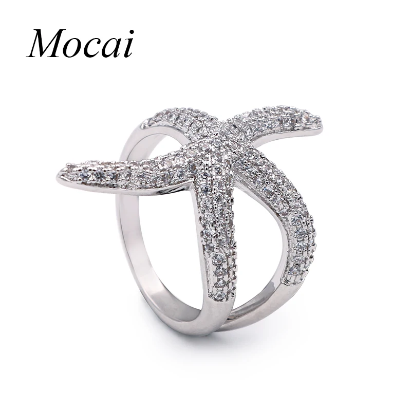 Mochai Newest Design Ring Gold-color Starfish Rings For Women Centrosymmetric Channel Setting Sea Star Ring Jewelry CZ Gift
Mochai Newest Design Ring Gold-color Starfish Rings For Women Centrosymmetric Channel Setting Sea Star Ring Jewelry CZ Gift