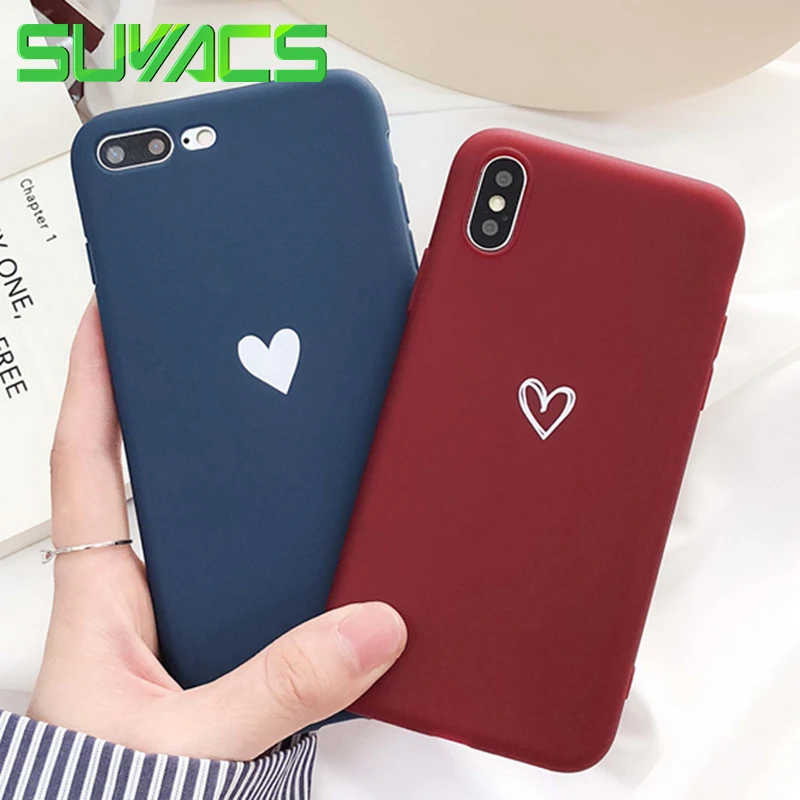SUYACS Phone Case For iPhone 6 6S 7 8 9 Plus X XS MAX XR Beautiful Solid Color Cut Love Hearts Soft TPU Graphic Phone Caes Shell
SUYACS Phone Case For iPhone 6 6S 7 8 9 Plus X XS MAX XR Beautiful Solid Color Cut Love Hearts Soft TPU Graphic Phone Caes Shell