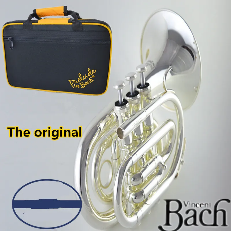 American original Bach Palm number /pocket trumpet musical instrument Professional trumpet music instrument Fall B silver plated
American original Bach Palm number /pocket trumpet musical instrument Professional trumpet music instrument Fall B silver plated