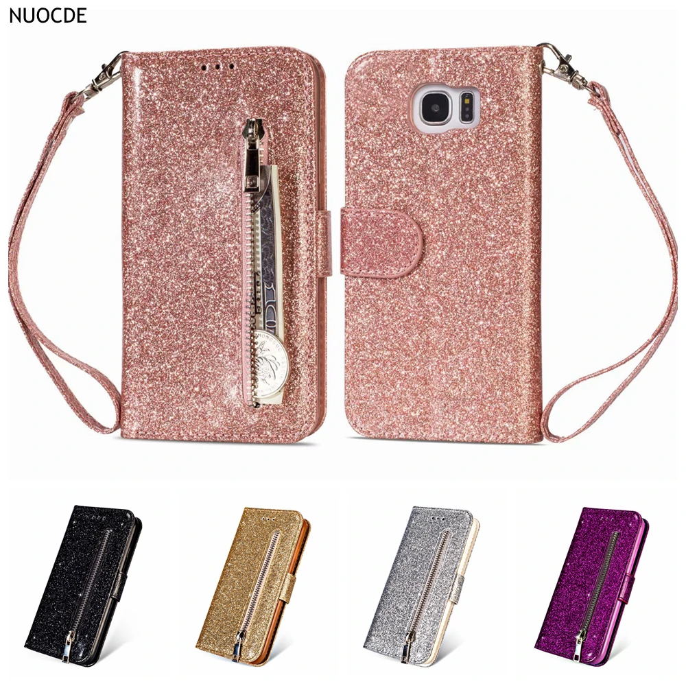 Bling Glitter Flip Leather Case For Samsung Galaxy S7 Edge Zipper Wallet Card Slots Cases Cover For Samsung S7 Magnetic Cases
Bling Glitter Flip Leather Case For Samsung Galaxy S7 Edge Zipper Wallet Card Slots Cases Cover For Samsung S7 Magnetic Cases