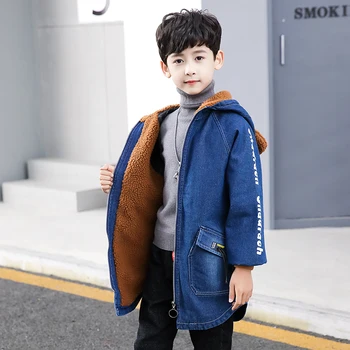 2019 New Autumn Children's Denim Jackets for Boys Long Clothes Girl Kids Thick Warm Outerwear Coats Denim Cotton Hooded Jacket
2019 New Autumn Children's Denim Jackets for Boys Long Clothes Girl Kids Thick Warm Outerwear Coats Denim Cotton Hooded Jacket