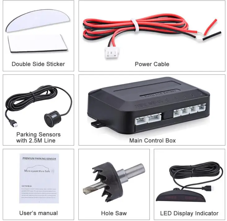 DHL 50pc Good Quality Car Auto LED Display Parking Sensors Reversing Backup Radar Sound Alarm System
DHL 50pc Good Quality Car Auto LED Display Parking Sensors Reversing Backup Radar Sound Alarm System