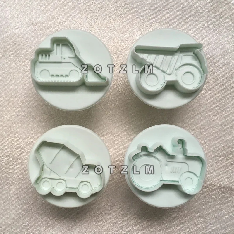 4 pcs/Lot 3D Special Engineering Vehicles Plastic Cookie Cutters Set Cake Molds Fondant Biscuit Moulds DIY Kitchen Tools SLP003
4 pcs/Lot 3D Special Engineering Vehicles Plastic Cookie Cutters Set Cake Molds Fondant Biscuit Moulds DIY Kitchen Tools SLP003