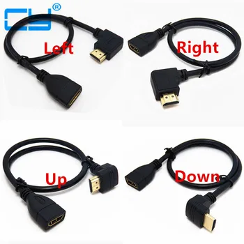 High Speed 90 Degree Up & Down & Left & Right Angled HDMI Male to HDMI Female V1.4 Cable for Audio TV 1080P DVD 0.5m
High Speed 90 Degree Up & Down & Left & Right Angled HDMI Male to HDMI Female V1.4 Cable for Audio TV 1080P DVD 0.5m