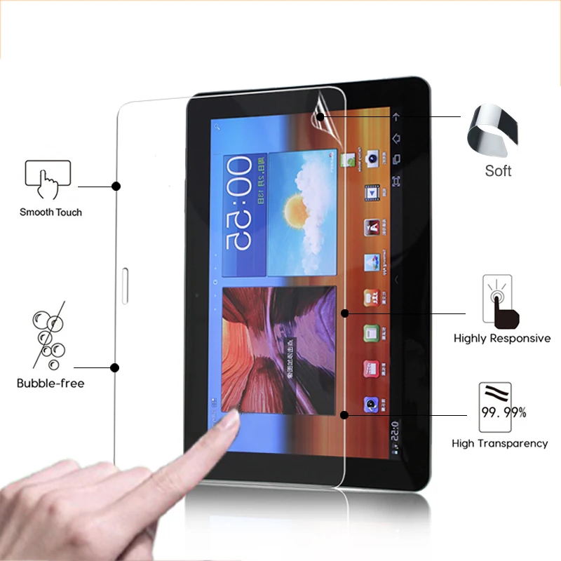 

High Quality HD lcd screen protector film For Samsung Galaxy Tab P7500 P7510 10.1" high Clear glossy screen protective film