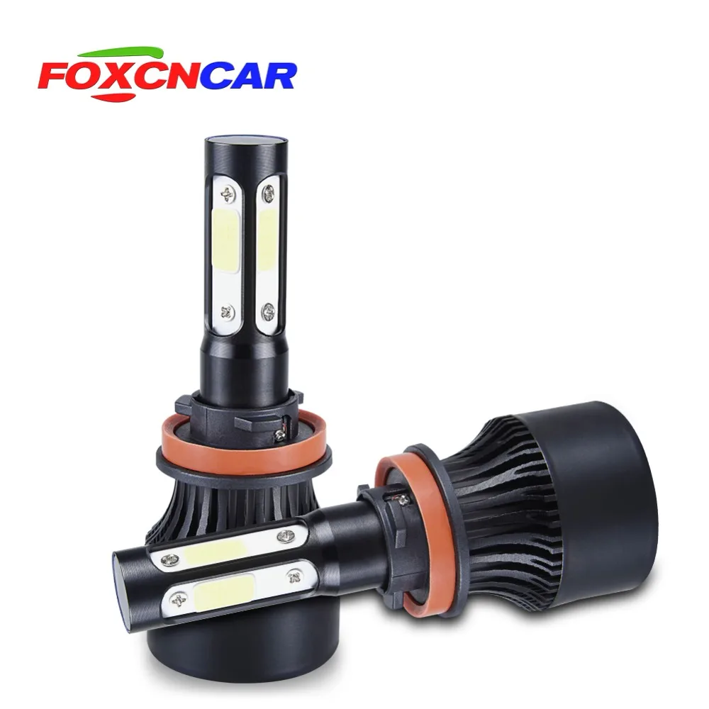 Foxcncar 4 ampoules de voiture de phare LED COB 100W 10000lm H4 Salut lo H7 H8 H9 H11 9005 9006 HB4 faisceau de Auto 12v 24v
Foxcncar 4 ampoules de voiture de phare LED COB 100W 10000lm H4 Salut lo H7 H8 H9 H11 9005 9006 HB4 faisceau de Auto 12v 24v