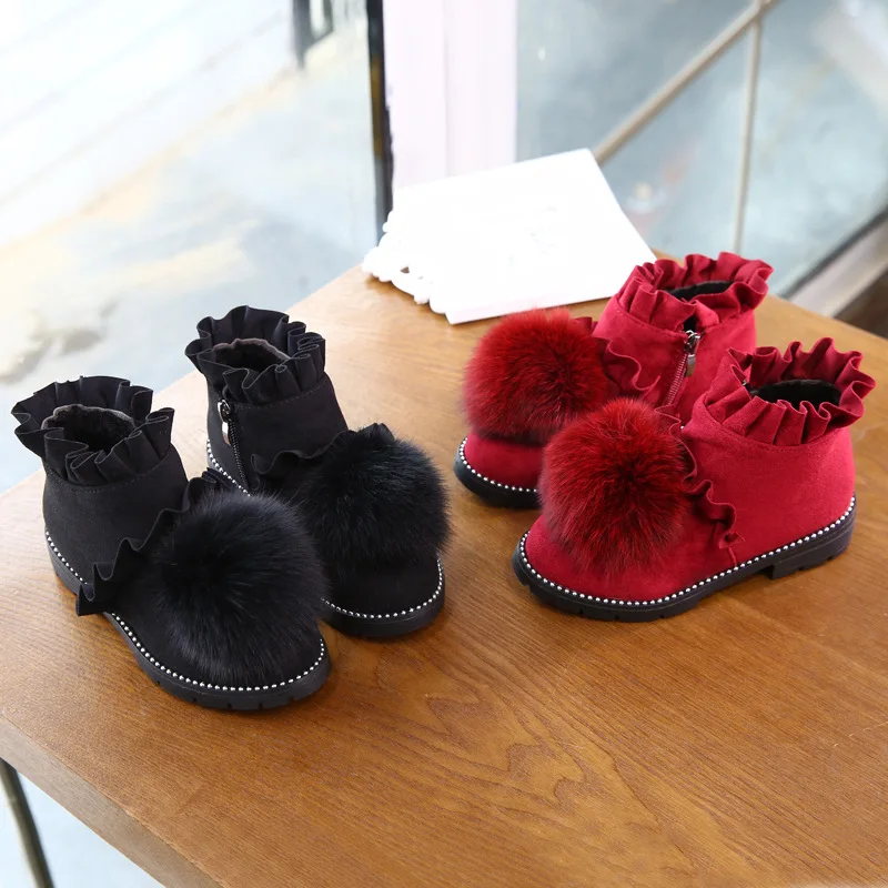 Autumn and Winter New Children's Warm Cotton Boots Girls Plus Velvet Fur Shoes Adult Children Soft Bottom Shoes
Autumn and Winter New Children's Warm Cotton Boots Girls Plus Velvet Fur Shoes Adult Children Soft Bottom Shoes