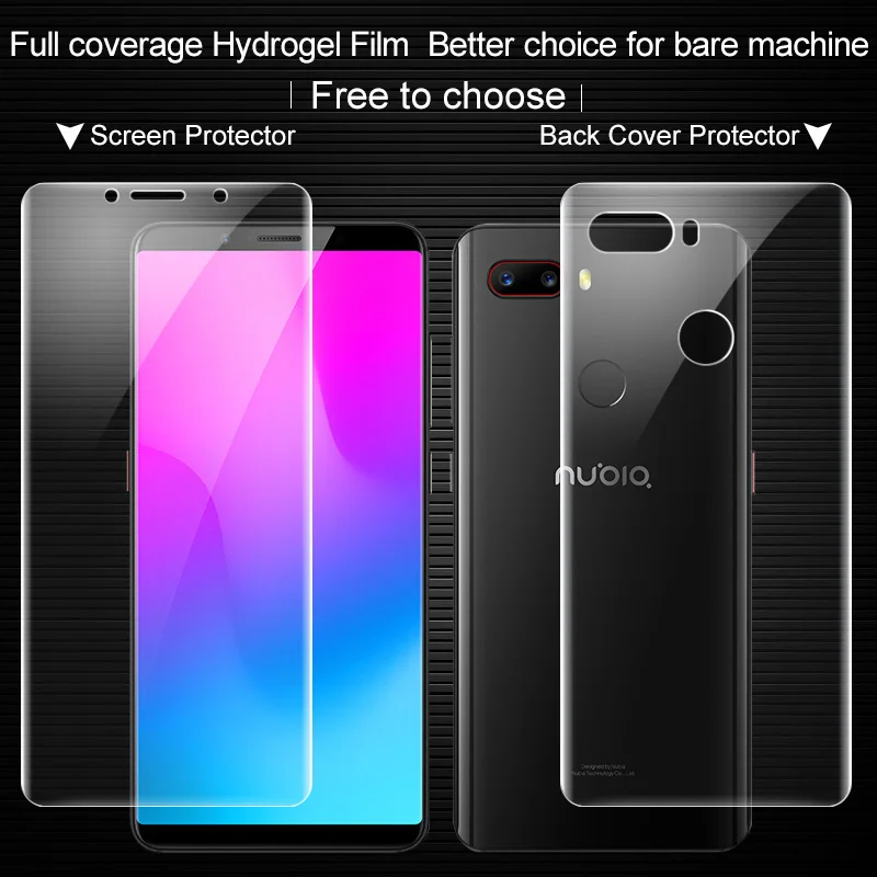 Для zte Нубия Z18 мини Dual Sim смартфон мобильный спереди/сзади Экран протектор IMAK