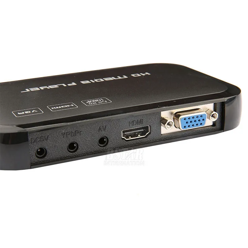 Новый цифровой USB Full HD 1080 P медиа жк-hdmi VGA SD MMC поддержка DIVX AVI RMVB MP4 H.264 FLV MKV музыка