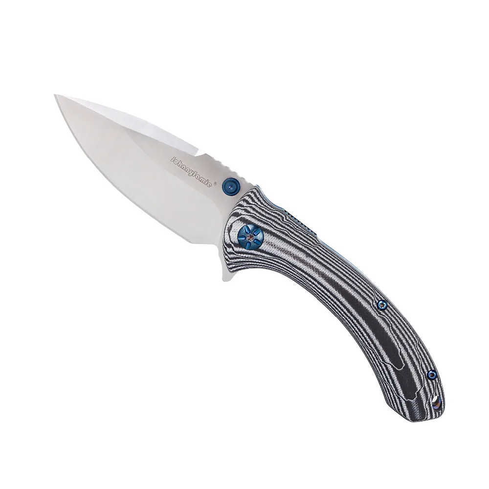 JohnnyJamie Dogbug C814GPBKW 3.5" D2 blade Blackwhite G10 Handle Tactical Ball bearing flipper Folding Survival EDC Knifes
JohnnyJamie Dogbug C814GPBKW 3.5" D2 blade Blackwhite G10 Handle Tactical Ball bearing flipper Folding Survival EDC Knifes