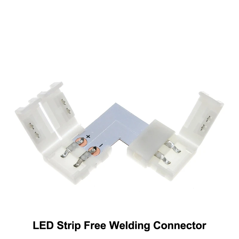 LED Strip Connector 2pin 10mm L Shape / T Shape / X Shape Free Welding Connector 5pcs/lot.
LED Strip Connector 2pin 10mm L Shape / T Shape / X Shape Free Welding Connector 5pcs/lot.