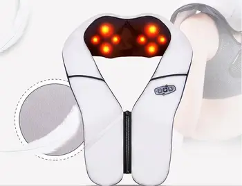 

Multifunction Real Knocking Kneading Cervical Shoulder Massager Belt Infrared Heating Vibrating Massage Device Neck Electronic