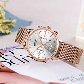 Quartz Luxury Women Bracelet Watches Chronograph Relogio Feminino Fashion Lovers Wrist Watch Clock Ladies Girls Gift 2011 MEGIR 
Quartz Luxury Women Bracelet Watches Chronograph Relogio Feminino Fashion Lovers Wrist Watch Clock Ladies Girls Gift 2011 MEGIR