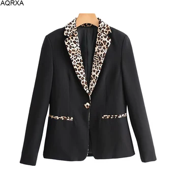 2018 women black one button blazers Leopard collar notched office lady coat SML drop ship long sleeve autumn spring full lining
2018 women black one button blazers Leopard collar notched office lady coat SML drop ship long sleeve autumn spring full lining