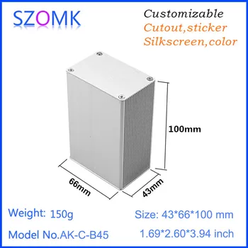 10 pcs, 43*66*100mm china market of electronics aluminum diy project box extruded anodizing aluminum enclosure pcb control box
10 pcs, 43*66*100mm china market of electronics aluminum diy project box extruded anodizing aluminum enclosure pcb control box