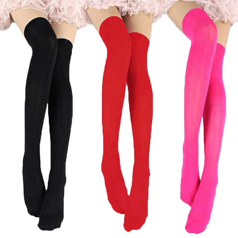 

Women Sexy Warm Thigh High Stockings Over Knee Socks Velvet Calze Stretch Stocking Temptation Medias Overknee Long Socks