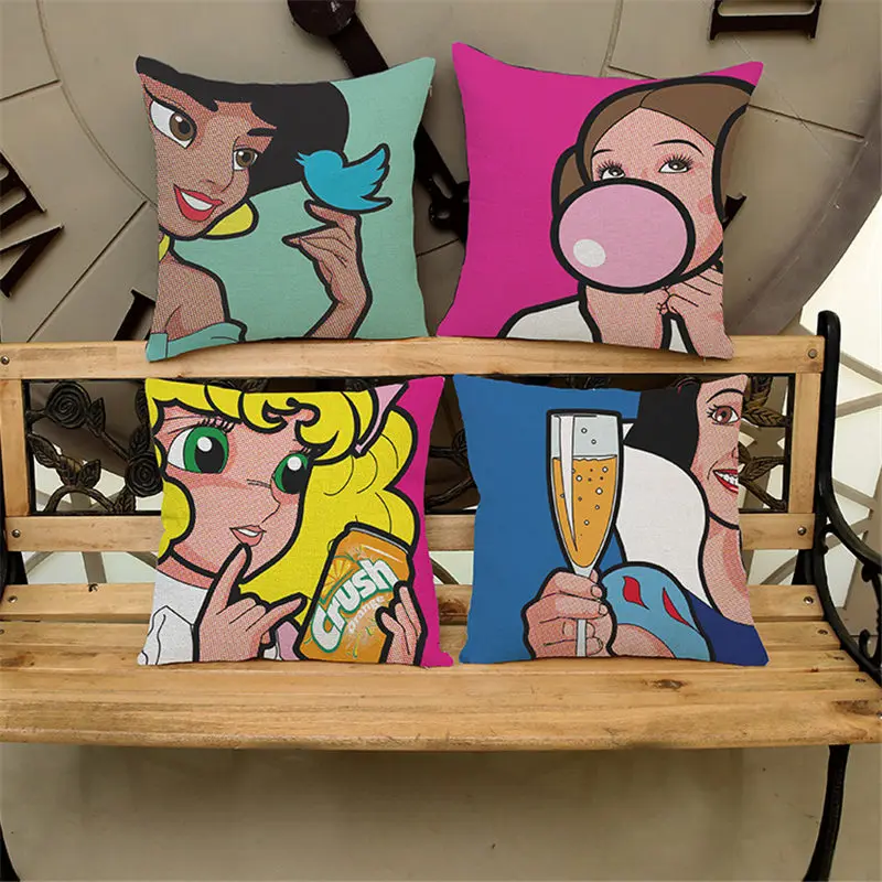 Fashion concept pop art Cushion Cover for safe Pillow Case 45x45 Home Decorative Throw Pillow Cover Car Pillow chair BZ-173
Fashion concept pop art Cushion Cover for safe Pillow Case 45x45 Home Decorative Throw Pillow Cover Car Pillow chair BZ-173