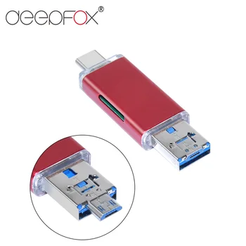 Card Reader TF USB Micro USB Adapter 4 in 1 Type C OTG Card Reader For Samsung Laptop Notebook Android Phone
Card Reader TF USB Micro USB Adapter 4 in 1 Type C OTG Card Reader For Samsung Laptop Notebook Android Phone