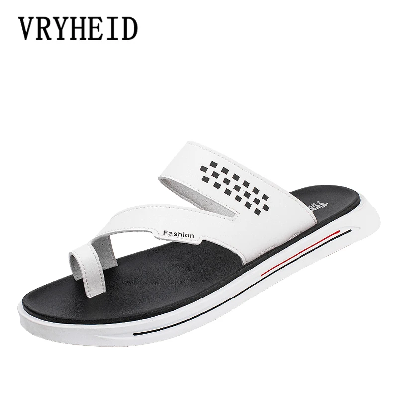 VRYHEID Summer Luxury Brand 2019 New Men's Slippers High Quality Leather Flip Flops Summer Fashion Beach Sandals Shoes For men
VRYHEID Summer Luxury Brand 2019 New Men's Slippers High Quality Leather Flip Flops Summer Fashion Beach Sandals Shoes For men