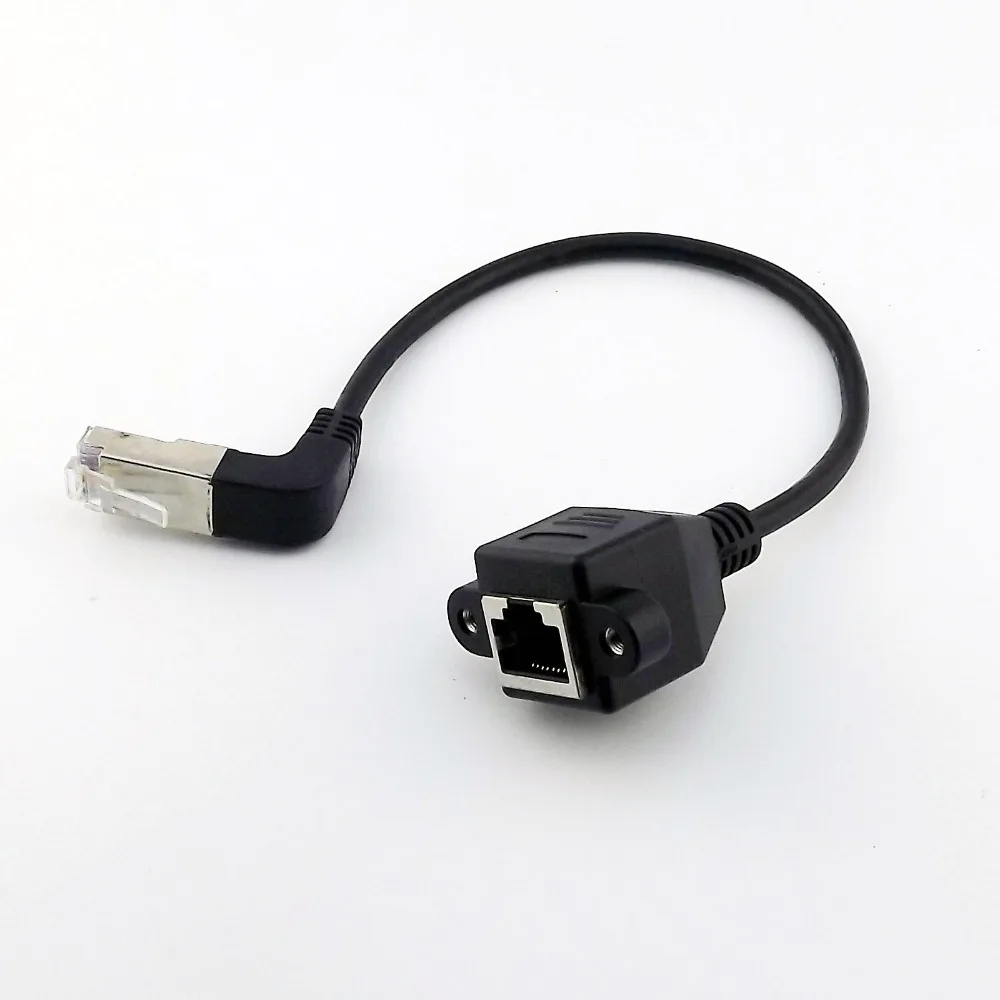 10x Ethernet LAN Network RJ45 Male Down Angled to Female Panel Mount Male to Female Extension Cable 30cm UP/Down Angle
10x Ethernet LAN Network RJ45 Male Down Angled to Female Panel Mount Male to Female Extension Cable 30cm UP/Down Angle