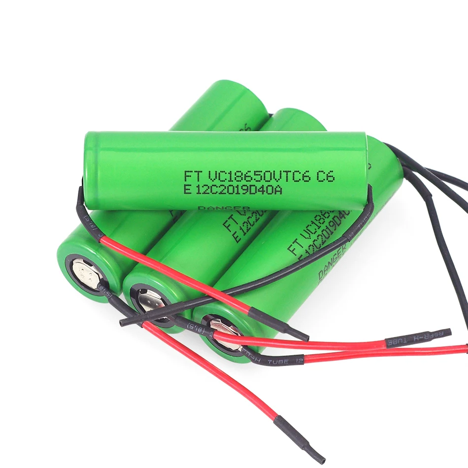 VariCore VTC6 3.7V 3000mAh 18650 Li-ion Battery 20A Discharge VC18650VTC6 Tools e-cigarette batteries+DIY cable
VariCore VTC6 3.7V 3000mAh 18650 Li-ion Battery 20A Discharge VC18650VTC6 Tools e-cigarette batteries+DIY cable