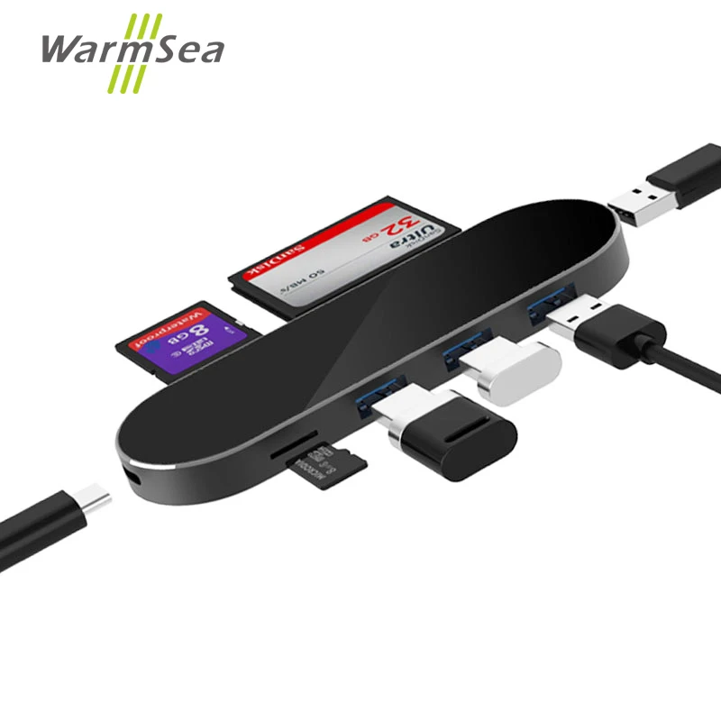 USB Type C Hub Adapter Thunderbolt 3 USB Type-C Hub Dock with Multi-Port USB Hub 3.0 USB Combo SD TF Card Reader for MacBook Pro
USB Type C Hub Adapter Thunderbolt 3 USB Type-C Hub Dock with Multi-Port USB Hub 3.0 USB Combo SD TF Card Reader for MacBook Pro