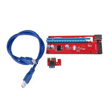 60CM 15Pin sata riser for PSU BTC Mining USB3.0 PCI-E Express 1x to 16x Extender Riser Adapter Card for graphics video Card 
60CM 15Pin sata riser for PSU BTC Mining USB3.0 PCI-E Express 1x to 16x Extender Riser Adapter Card for graphics video Card