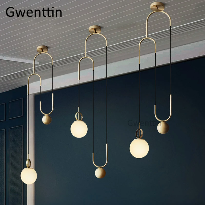 Modern Glass Ball Pendant Light Fixtures Gold Nordic Led Hanging Lights Bedroom Suspension Luminaire Loft Industrial Decor Lamp
Modern Glass Ball Pendant Light Fixtures Gold Nordic Led Hanging Lights Bedroom Suspension Luminaire Loft Industrial Decor Lamp